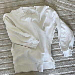 Lululemon oversized perfect crewneck size 12 perfect white
